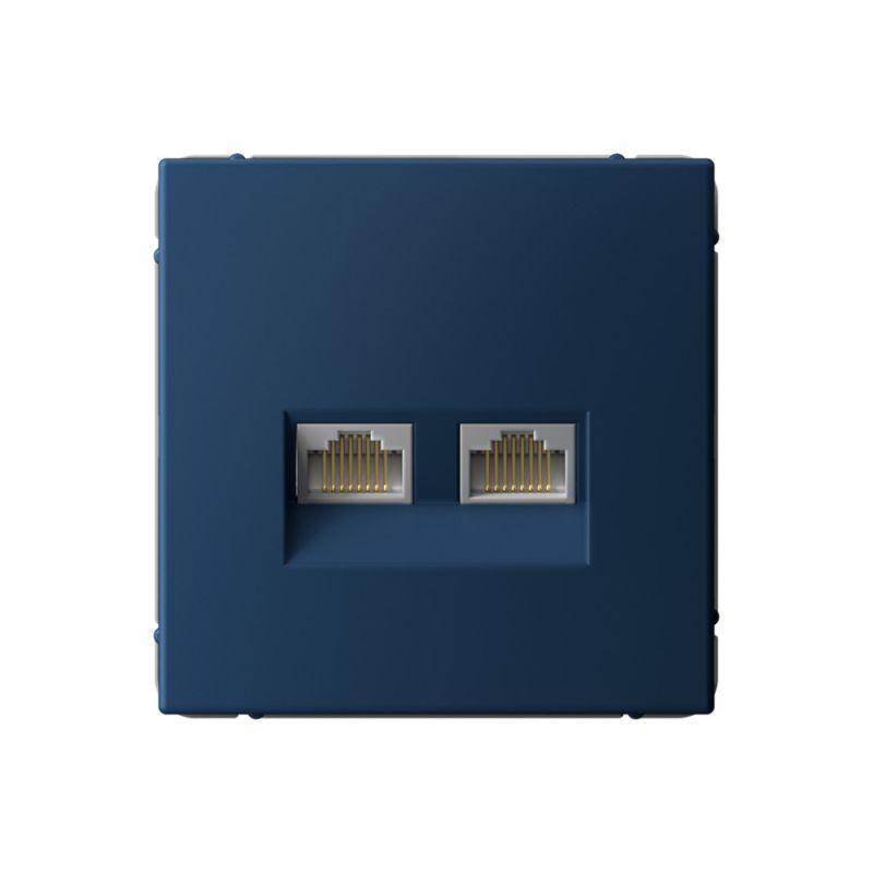 розетка двойная компьютерная artgallery rj45+rj45 кат. 6a механизм аквамарин se gal001188 от BTSprom.by