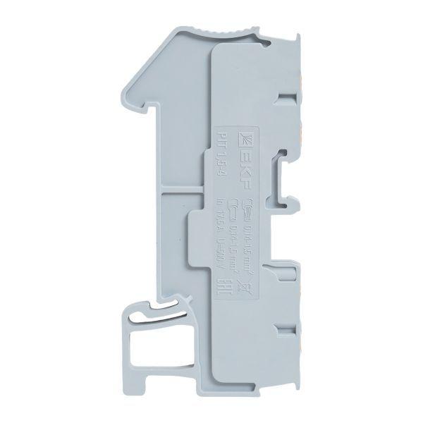  Колодка клеммная пружинная 1.5 Push-in 4 вывода сер. EKF PIT-1.5-4 фото в каталоге от BTSprom.by