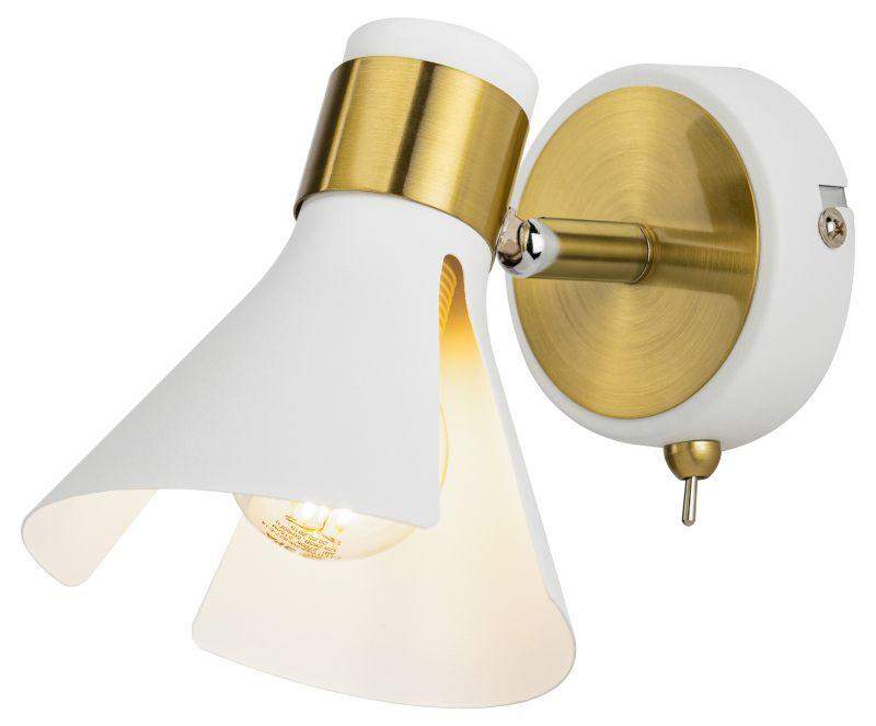 светильник maira 7054-701 40вт 1хe14 настен./потолочн. спот поворотн. с выключателем rivoli б0054696 от BTSprom.by