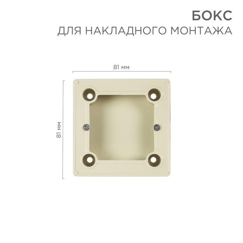 бокс для накладного монтажа электроустановочных изделий bn-01 беж. rexant 51-0569-2 от BTSprom.by
