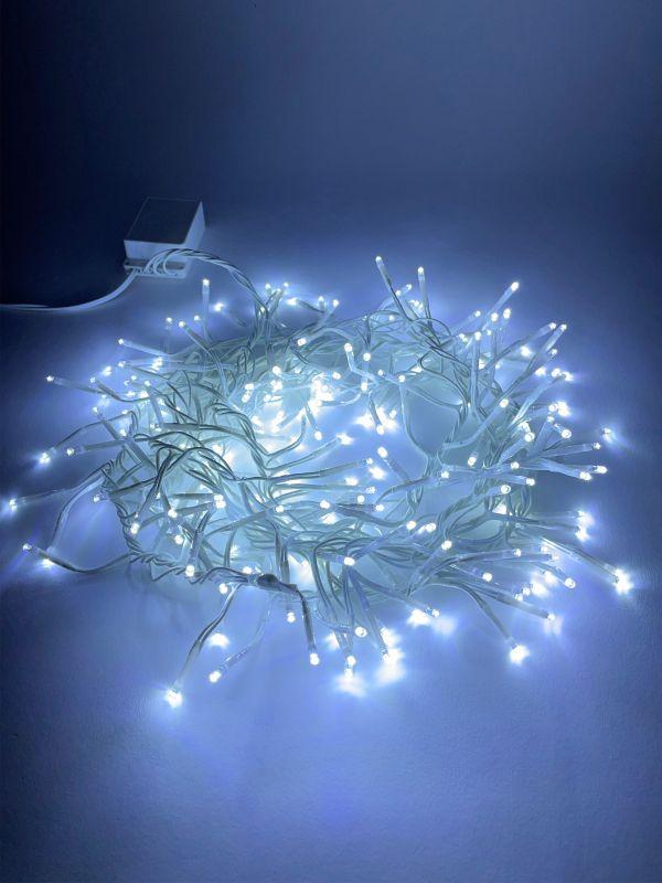 гирлянда светодиодная "мишура 3м 200led 220в ip20 бел. провод хол. свет эра б0047971 от BTSprom.by