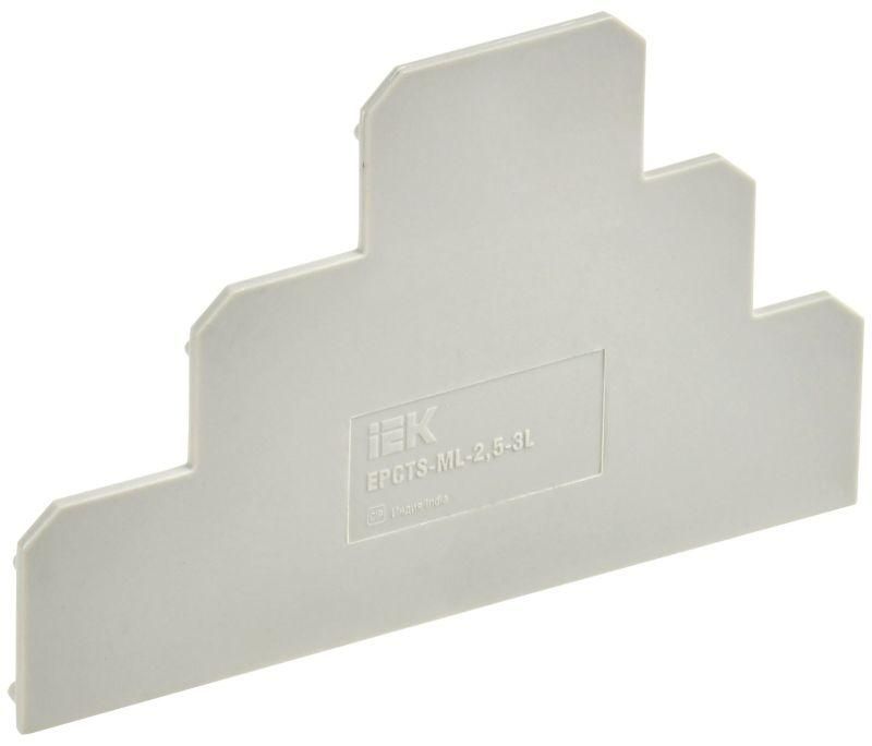 заглушка для cts-ml armafix 3 ур. 2.5кв.мм сер. iek yct13-00-3-k03-002-zgl от BTSprom.by