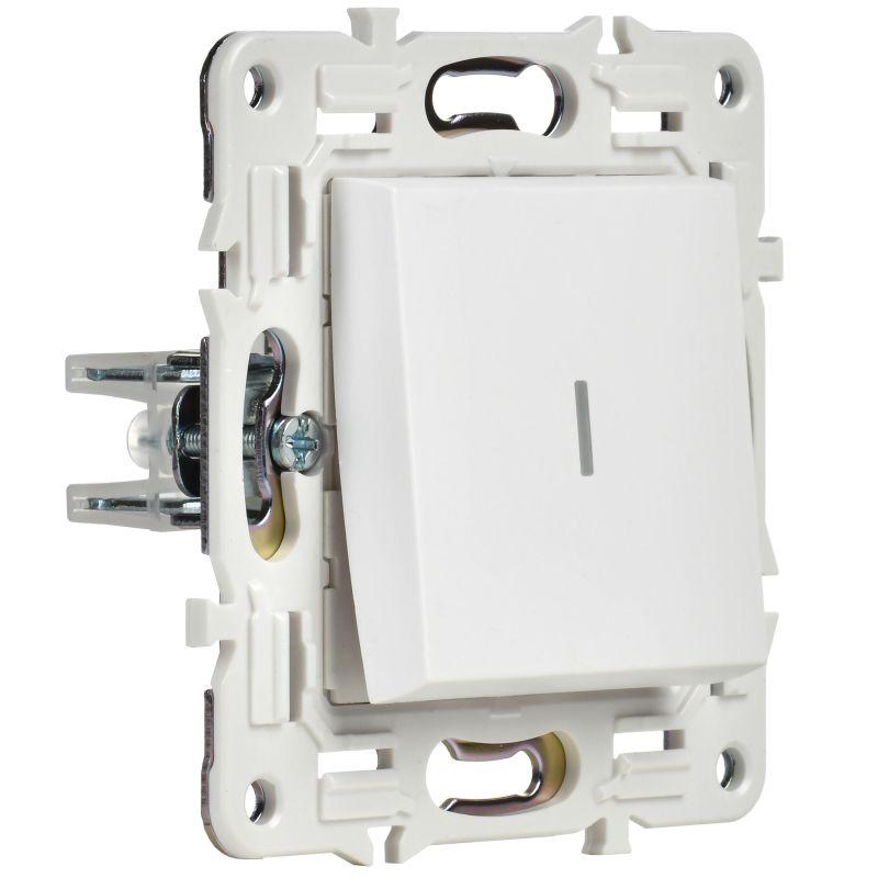  Выключатель проходной 1-кл. SKANDY 10А SK-V08W с индикацией арктич. бел. IEK SK-V12-1-10-K01 фото в каталоге от BTSprom.by