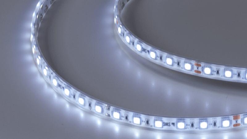 лента светодиодная стандарт 5050 60led/м 14.4вт/м холод. бел. 24в ip68 со скотчем 3м (уп.5м) swg standard 00-00021280 от BTSprom.by