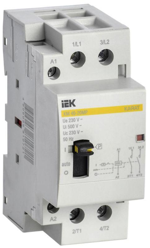 контактор модульный км40-20мр ac с ручным управ. karat iek mkk12-40-20 от BTSprom.by