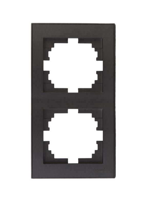 рамка 2-м rain вертикал. матов. черн. графит lezard 703-4141-152 от BTSprom.by рамка 2-м rain вертикал. матов. черн. графит lezard 703-4141-152 от BTSprom.by