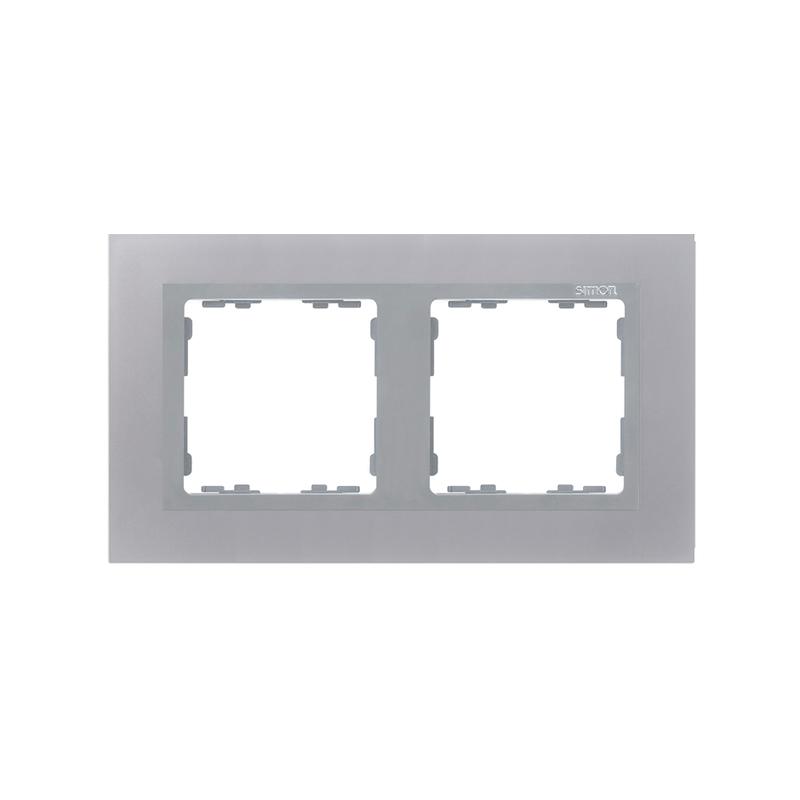 рамка 2-м simon82 nature алюм./алюм. (имитация металла) simon 82927-33 от BTSprom.by рамка 2-м simon82 nature алюм./алюм. (имитация металла) simon 82927-33 от BTSprom.by