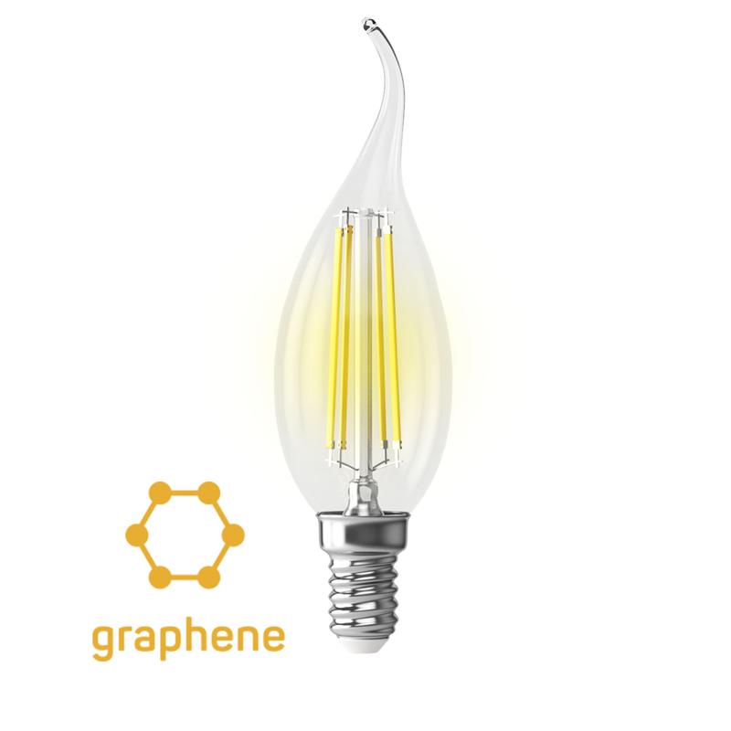 Лампа светодиодная Crystal Graphene Candle wind 9Вт 2800К E14 Voltega 7132 фото в каталоге от BTSprom.by