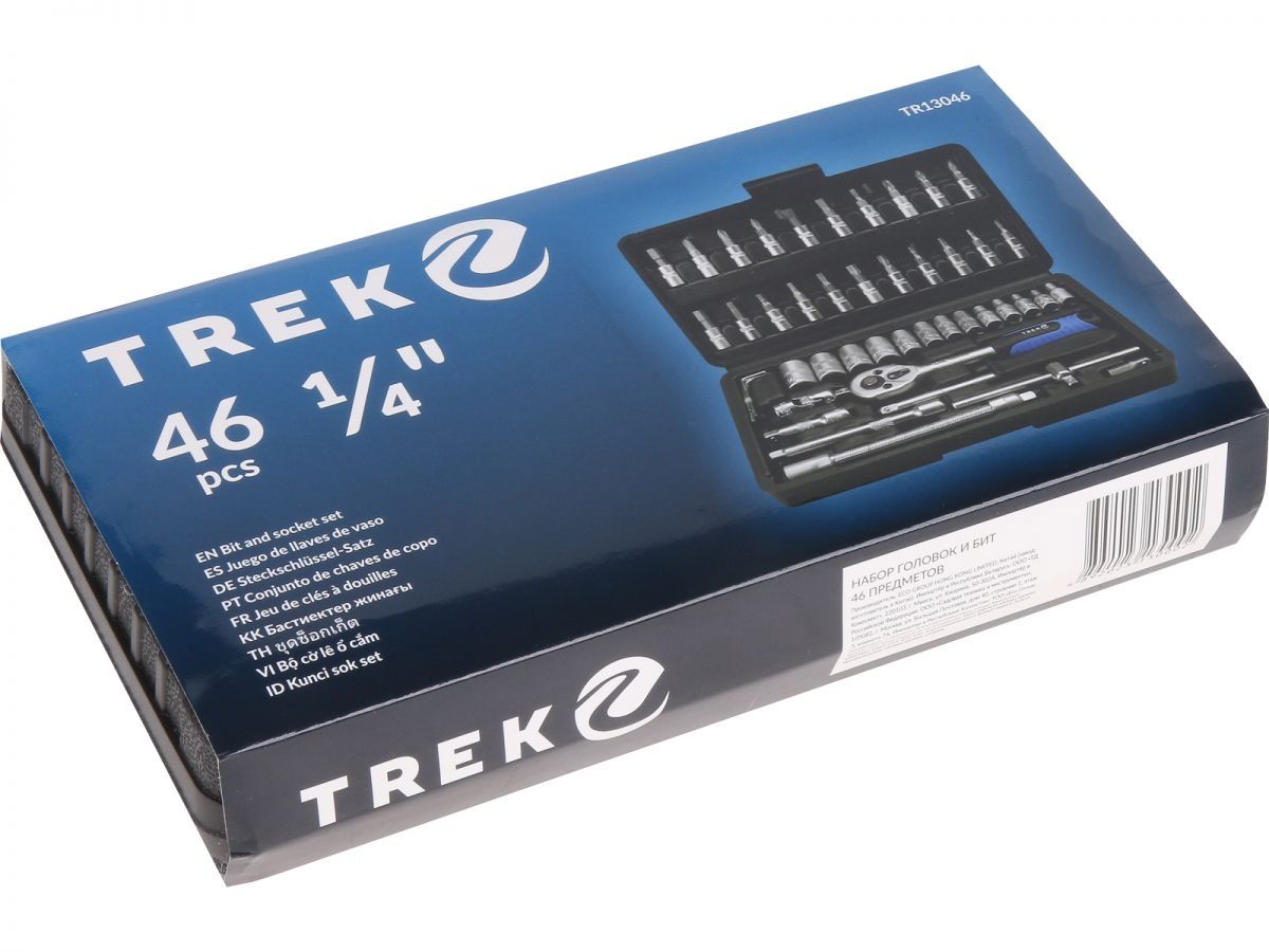 Набор головок и бит 46пр. TREK (1/4", 6 граней) TR13046 фото в каталоге от BTSprom.by Набор головок и бит 46пр. TREK (1/4", 6 граней) TR13046 фото в каталоге от BTSprom.by
