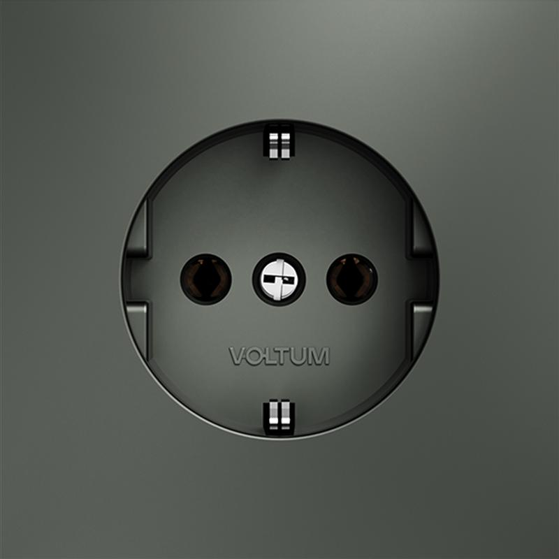  Розетка 1-м СП S70 16А с заземл. механизм титан Voltum VLS040106 фото в каталоге от BTSprom.by