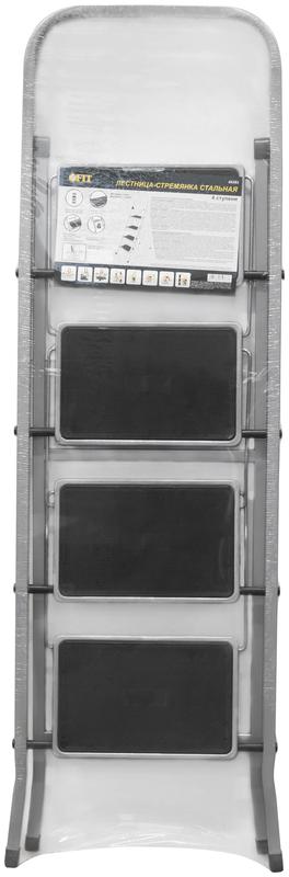  Лестница-стремянка 4 широкие ступ. Н=139см 6.7кг сталь FIT 65383 фото в каталоге от BTSprom.by