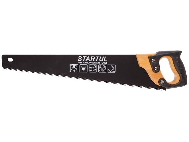 ножовка по дер. 500мм startul profi (st4027-50) (7 tpi, каленый зуб, 3d заточка) st4027-50 от BTSprom.by
