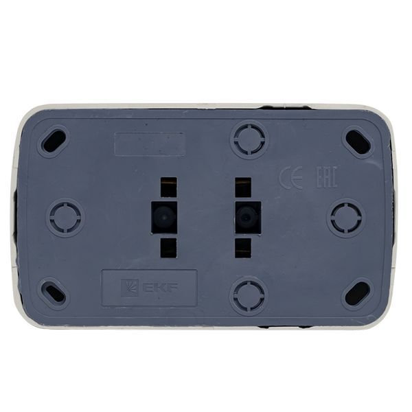  Розетка 2-м ОП Минск 10А IP20 без заземл. бел. Basic EKF EGR10-102-10 фото в каталоге от BTSprom.by