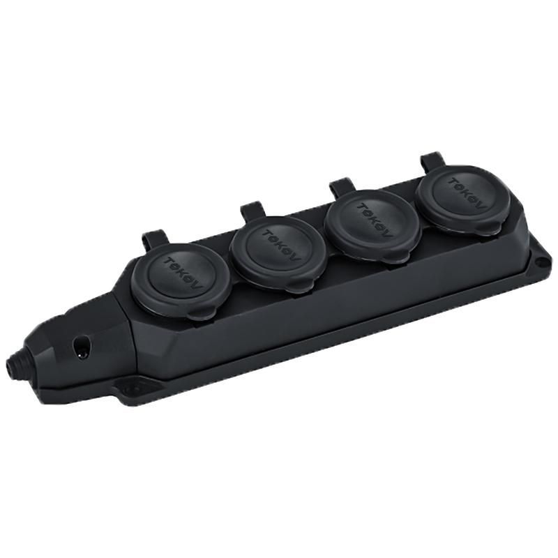колодка удлинителя 4-м 16а с заземл. каучук tokov electric tke-c05-kk4-z от BTSprom.by