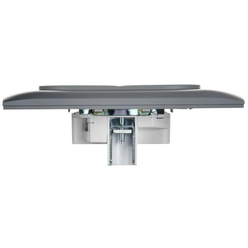  Розетка 2-м SKANDY 10А без заземл. без защ. шторок в сборе SK-R10Gr сер. IEK SK-R20-10-K03-F фото в каталоге от BTSprom.by