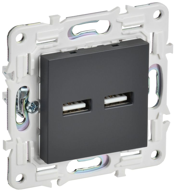 розетка usb a+a 3.1а skandy sk-r15t титан iek sk-u21-d31-k48 от BTSprom.by