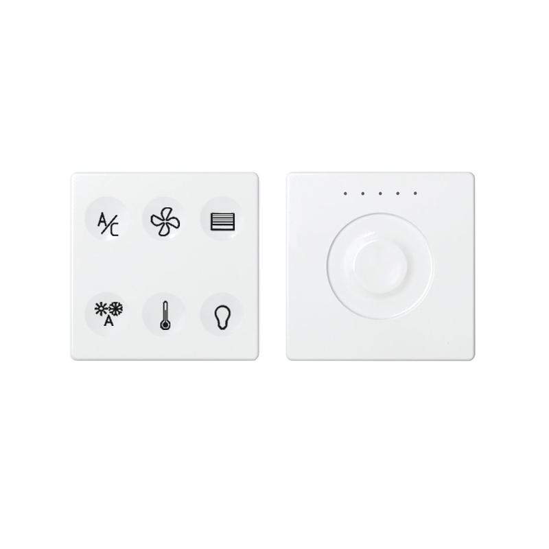 комплект выключателя 6-кл. сенсорн. + регулятор т2 knx; rj12 бел. simon82 sense 8400674-030 от BTSprom.by