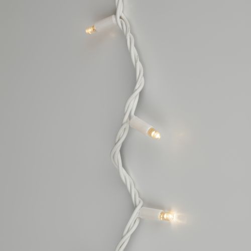  Гирлянда светодиодная "Нить" 3м 30LED тепл. бел. IP65 новогодняя провод бел. каучук (без шнура питания) Эра Б0056014 фото в каталоге от BTSprom.by