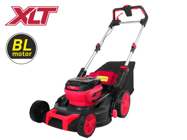 газонокосилка аккумуляторная wortex clm 4536-2 в кор. xlt solo бесщёт.двиг., cамоход., 18в+18в, шир. (без акб и зу, 460 мм, выс. 30-75 мм, дека сталь, травосборник 60 л, мульчир-е, бок.выброс) 2334121 от BTSprom.by