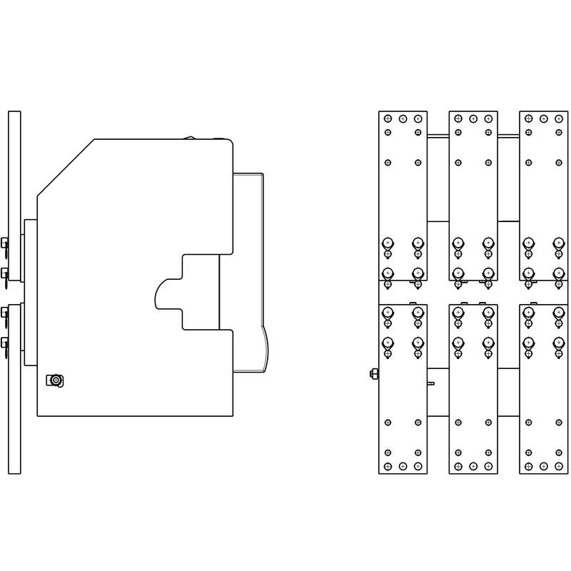 комплект шин (шаг 1165мм) для передн. присоед. выдвижн. протон 25 контактор 7007171 от BTSprom.by