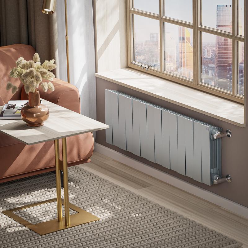  Радиатор PianoForte 300 14 секц. биметал. Silver Satin Royal Thermo НС-1346077 фото в каталоге от BTSprom.by