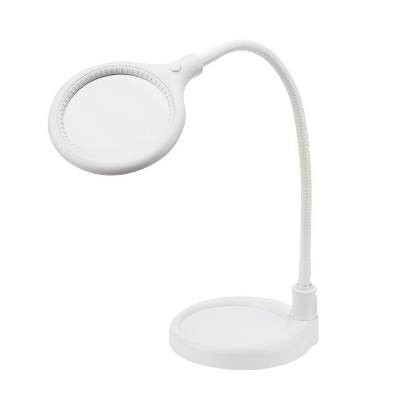  Лупа настольная малая 3Х с подсветкой 30 LED (подставка + прищепка) бел. REXANT 31-0247 фото в каталоге от BTSprom.by