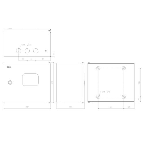  Корпус ЩМПг (окно)-02 250х300х175 IP54 NO_SIMPLE_STM_SHMPg(okno)-02_IP54 метал. Эра Б0041661 фото в каталоге от BTSprom.by