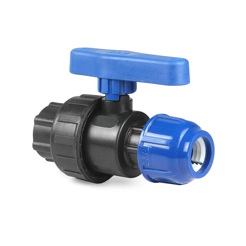 кран шаровой компрессионный внутр. резьба pn10 d32х1дюйм для пэ труб rtp 14527 от BTSprom.by