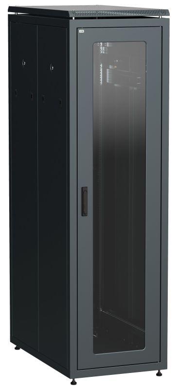 шкаф сетевой linea n 19дюйм 33u 600х1000мм стеклян. передн. дверь задн. перфорир. черн. itk ln05-33u61-gp от BTSprom.by