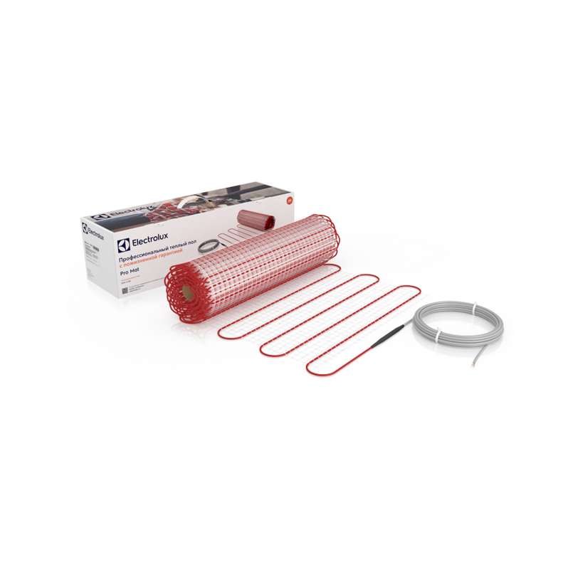 комплект "теплый пол" (мат) двухжил. 150вт/кв.м 1350вт 9кв.м pro mat epm 2-150-9 самокл. electrolux нс-1128313 от BTSprom.by