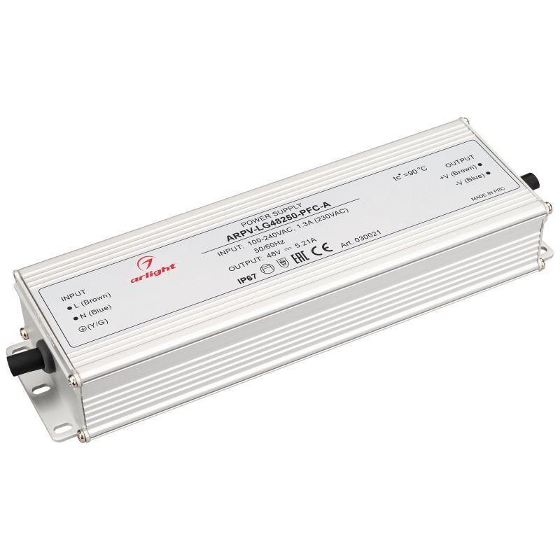 блок питания arpv-lg48250-pfc-a 48в 5.21а 250вт ip67 метал. 5 лет arlight 030021 от BTSprom.by