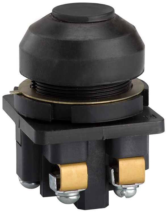 выключатель кнопочный ке-081 у2 исп.3 2нз цилиндр 10а ip54 660в черн. электротехник et502378 от BTSprom.by