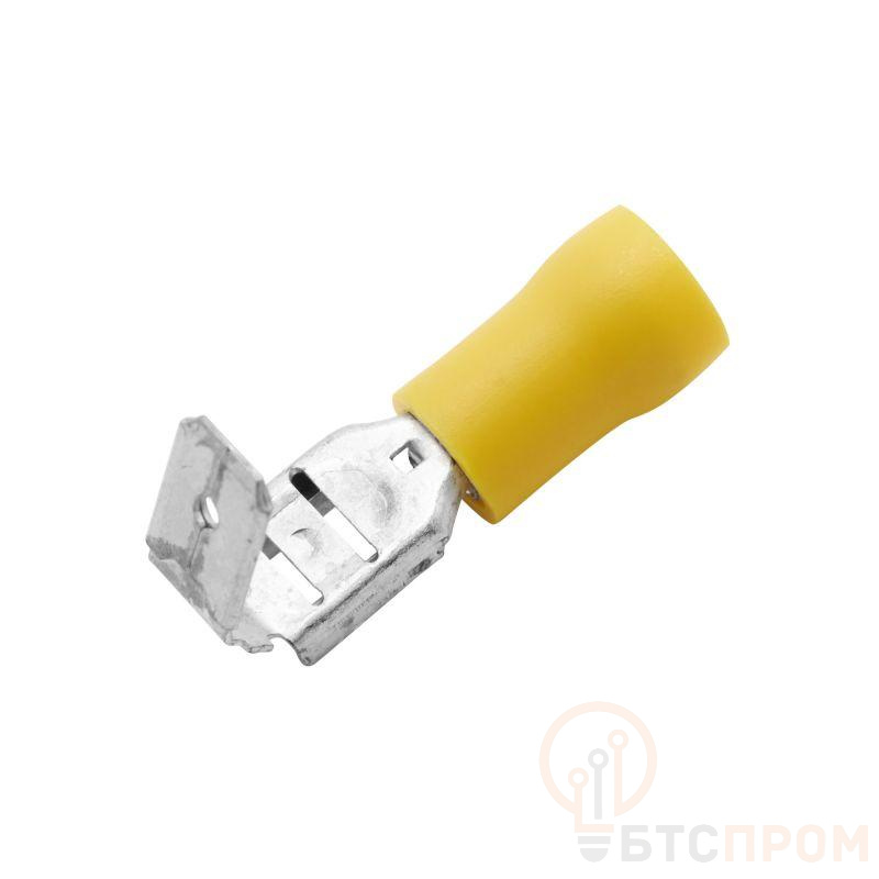 Наконечник плоский смеш. 2.5-6кв.мм отв. d6.3х0.8мм желт. (уп.50шт) DKC 2C30P фото в каталоге от BTSprom.by  Наконечник плоский смеш. 2.5-6кв.мм отв. d6.3х0.8мм желт. (уп.50шт) DKC 2C30P фото в каталоге от BTSprom.by