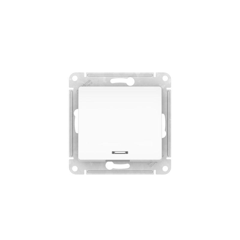  Выключатель 1-кл. Glossa (сх. 1а) 10AX с подсветкой быстрозажим. клем. механизм бел. SE GSL000113S фото в каталоге от BTSprom.by