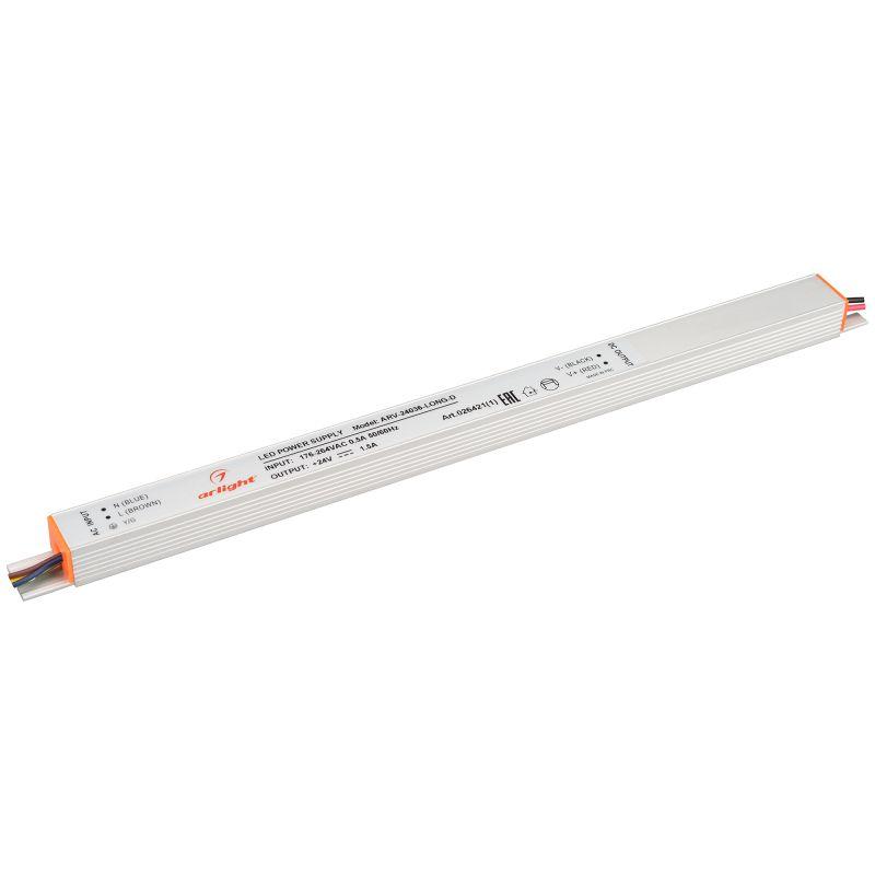 блок питания arv-24036-long-d 24в 1.5а 36вт ip20 метал. arlight 026421(1) от BTSprom.by