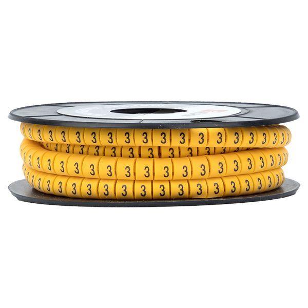  Маркер каб. 4.0кв.мм "3" (ЕС-2) (уп.500шт) EKF plc-KM-4-3 фото в каталоге от BTSprom.by