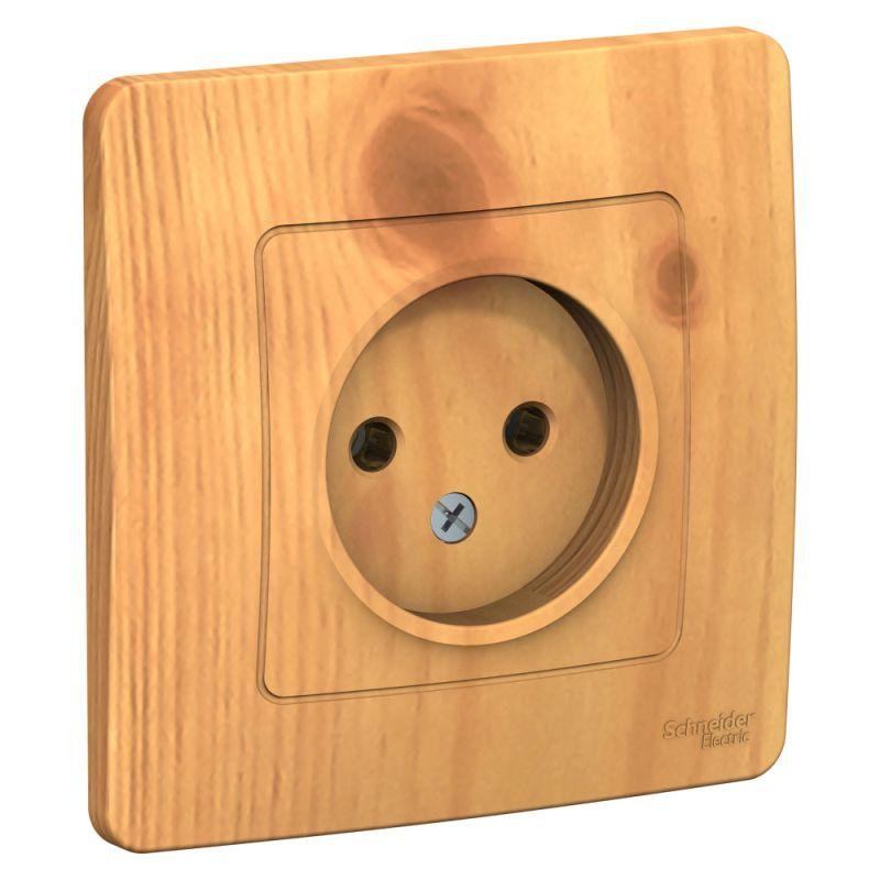 розетка 1-м сп blanca 16а ip20 250в без заземл. без защ. шторок ясень se blnrs000015 от BTSprom.by