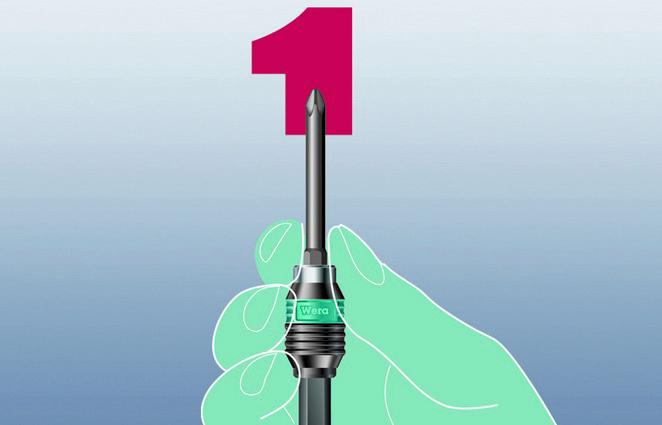  Битодержатель быстросъемный 889/4/1 K Rapidaptor 1/4дюйм E6.3 магнит 50мм Wera WE-052502 фото в каталоге от BTSprom.by