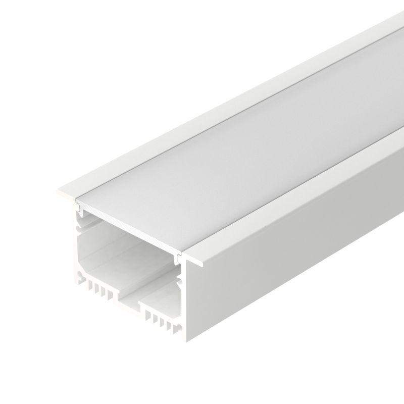 профиль sl-linia62-f-2500 white+opal с экраном алюм. arlight 021374 от BTSprom.by