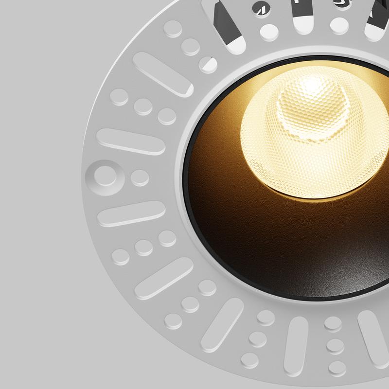  Светильник Dip 10Вт 2700К 50град. встраив. Maytoni DL119-10W-2.7K-TRS-B фото в каталоге от BTSprom.by