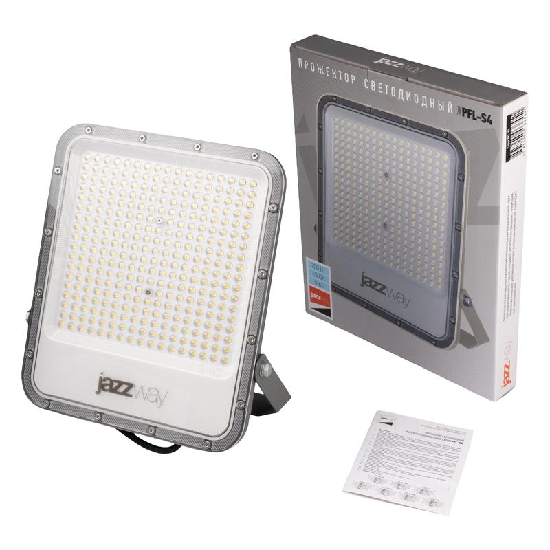  Прожектор светодиодный PFL-S4 200Вт 6500К IP65 80град. ДО с клапаном с линзовым модулем Pro+ JazzWay 5036451 фото в каталоге от BTSprom.by