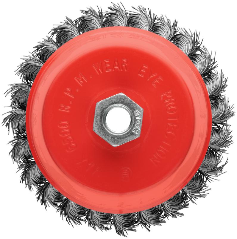  Корщетка-чашка гайка М14 стальная витая проволока 125мм блистер КУРС 39099 фото в каталоге от BTSprom.by