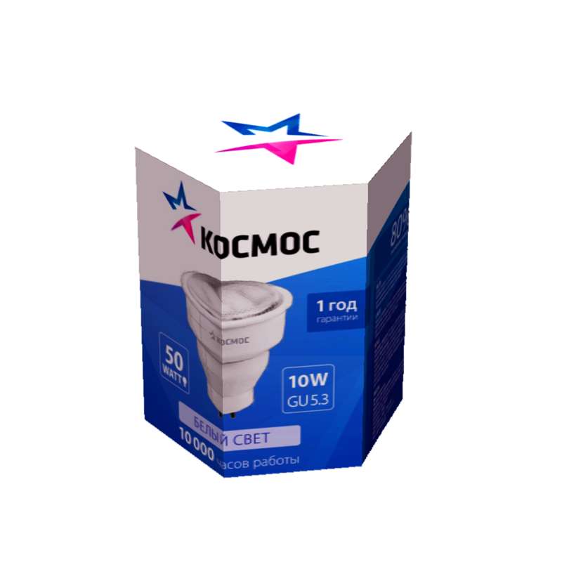 лампа люминесцентная компакт. 10вт gu5.3 рефлектор 4200к космос lksm10wgu5.3220v4200 от BTSprom.by