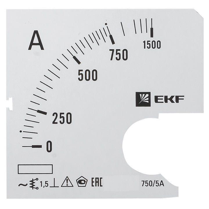 шкала сменная для a961 750/5а-1.5 proxima ekf s-a961-750 от BTSprom.by