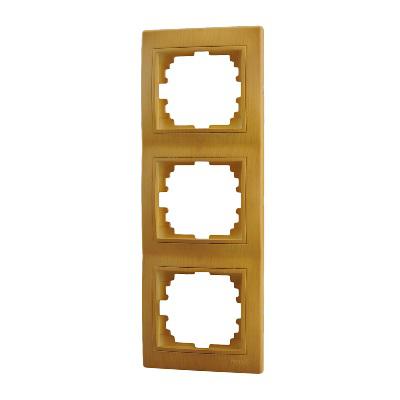 рамка 3-м mira вертикал. ольха lezard 701-0701-153 от BTSprom.by