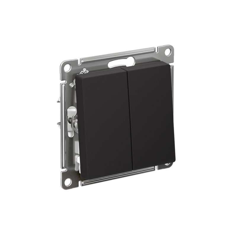 выключатель 2-кл. сп atlasdesign 10а ip20 (сх. 5) 10ax механизм карбон se atn001051 от BTSprom.by