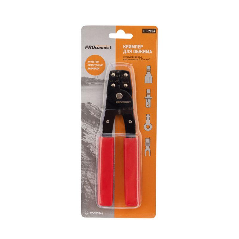 Кримпер для обжима автоклемм неизолированных 0.35-6.0кв.мм (ht-202A) PROCONNECT 12-3031-4 фото в каталоге от BTSprom.by