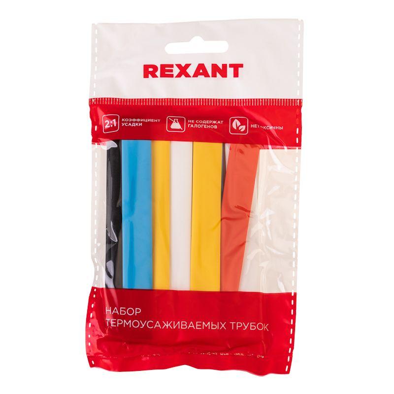  Набор трубок термоусадочных №16 ТУТ нг 8/4 7 цветов (уп.21шт по 10см) Rexant 29-0116 фото в каталоге от BTSprom.by