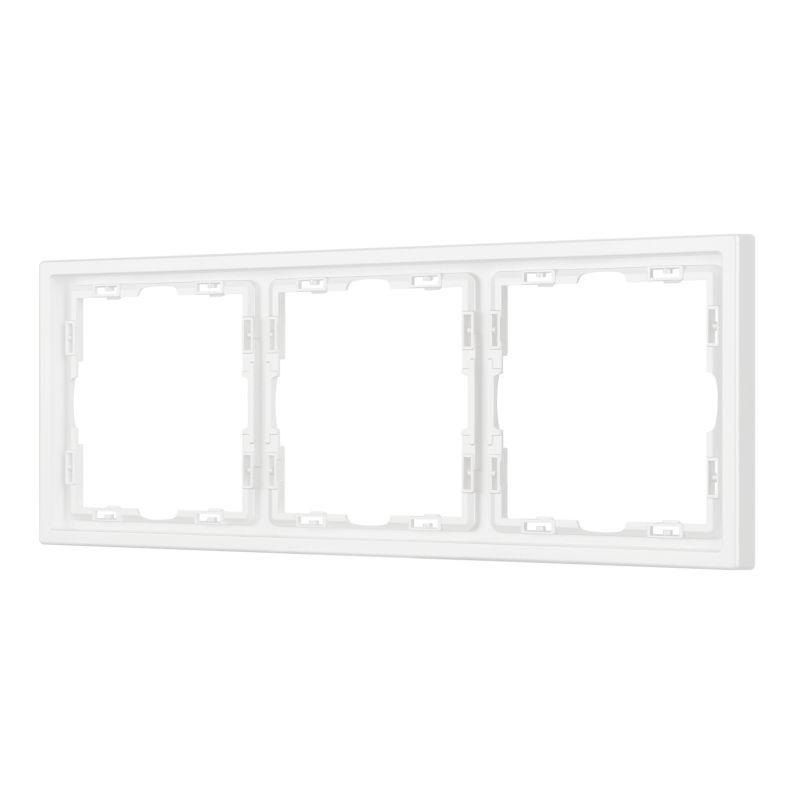 рамка 3-м frm-nobe-sfpl-3-wh пластик. бел. arlight 054219 от BTSprom.by