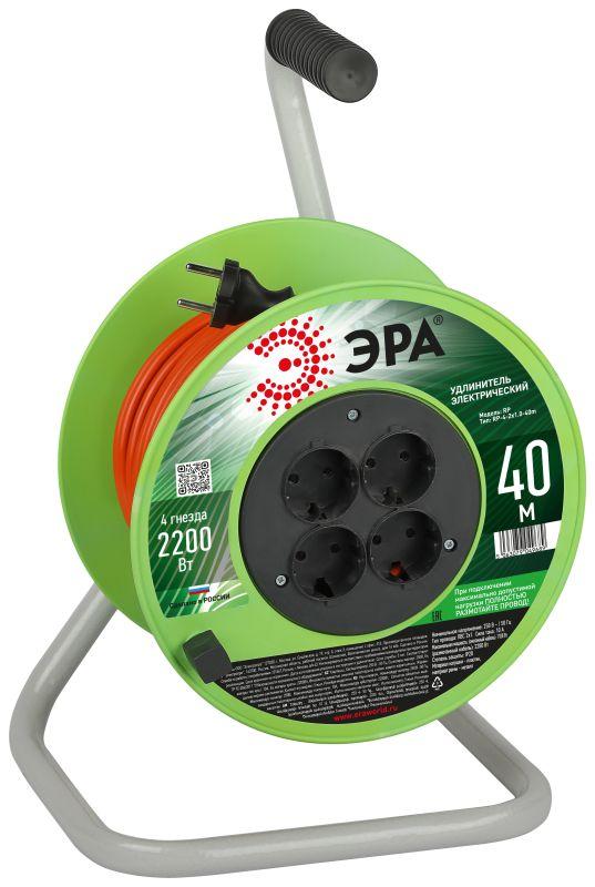 удлинитель на катушке 4х40м без заземл. rp-4-2x1.0-40m пвс 2х1 эра б0059783 от BTSprom.by